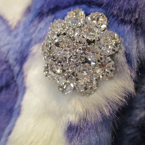 RARE MONCLER BY RICHARD QUINN DONYALE FAUX-FUR COAT SIZE 2 NWT - Picture 14 of 14